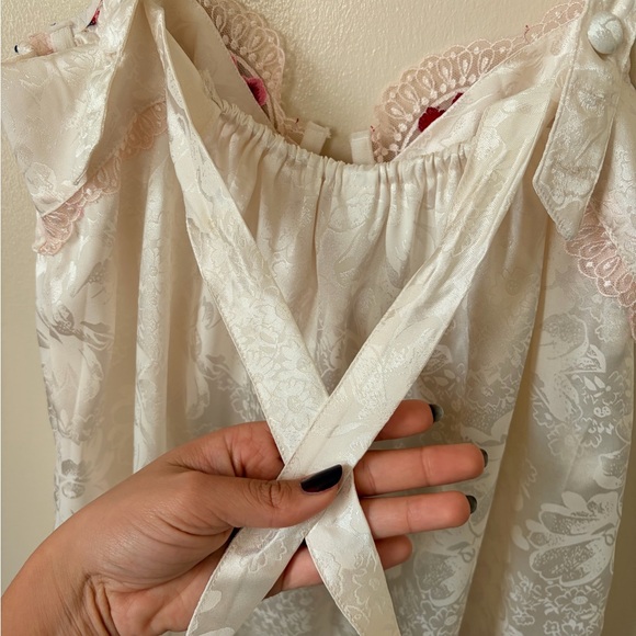 For Love And Lemons ALTERED Chemise with Red and Pink Embroidery - Picture 7 of 10